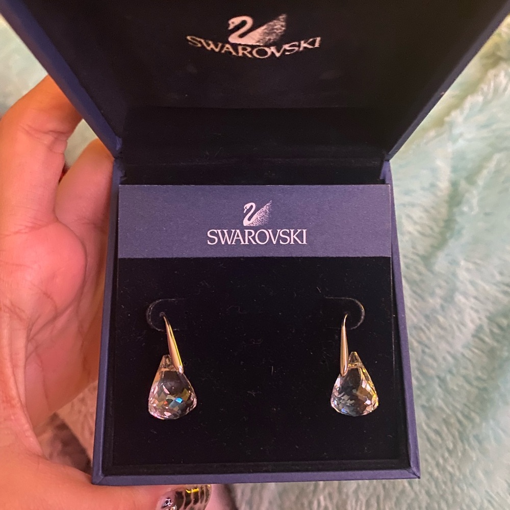 Swarovski Lunar Drop earrings silver